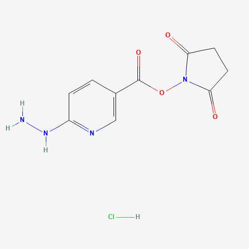 133081-27-3 (2,5-dioxopyrrolidin-1-yl) 6-hydrazinylpyridine-3-carboxylate;hydrochloride chemical structure