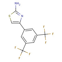 284665-40-3 4-[3,5-bis(trifluoromethyl)phenyl]-1,3-thiazol-2-amine chemical structure