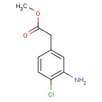 59833-69-1 methyl 2-(3-amino-4-chlorophenyl)acetate chemical structure