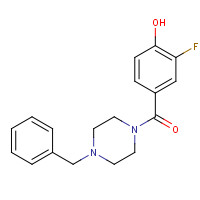 960298-91-3 (4-benzylpiperazin-1-yl)-(3-fluoro-4-hydroxyphenyl)methanone chemical structure