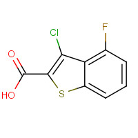 588676-90-8 3-chloro-4-fluoro-1-benzothiophene-2-carboxylic acid chemical structure