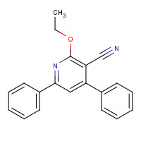60847-65-6 2-ethoxy-4,6-diphenylpyridine-3-carbonitrile chemical structure