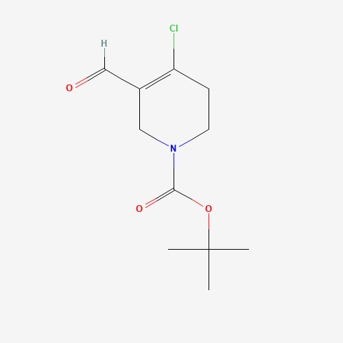 885275-20-7 tert-butyl 4-chloro-5-formyl-3,6-dihydro-2H-pyridine-1-carboxylate chemical structure