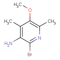 1062541-75-6 2-bromo-5-methoxy-4,6-dimethylpyridin-3-amine chemical structure