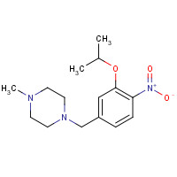 1462951-04-7 1-methyl-4-[(4-nitro-3-propan-2-yloxyphenyl)methyl]piperazine chemical structure