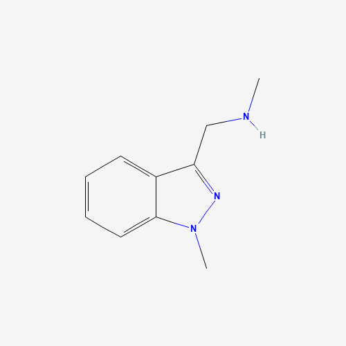 124491-38-9 N-methyl-1-(1-methylindazol-3-yl)methanamine chemical structure