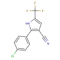 122454-23-3 2-(4-chlorophenyl)-5-(trifluoromethyl)-1H-pyrrole-3-carbonitrile chemical structure