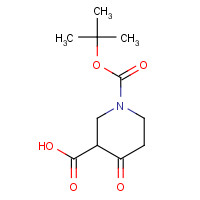 885274-97-5 1-[(2-methylpropan-2-yl)oxycarbonyl]-4-oxopiperidine-3-carboxylic acid chemical structure