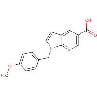 1201324-15-3 1-[(4-methoxyphenyl)methyl]pyrrolo[2,3-b]pyridine-5-carboxylic acid chemical structure