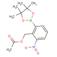 1285533-34-7 [2-nitro-6-(4,4,5,5-tetramethyl-1,3,2-dioxaborolan-2-yl)phenyl]methyl acetate chemical structure