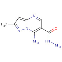 22293-71-6 7-amino-2-methylpyrazolo[1,5-a]pyrimidine-6-carbohydrazide chemical structure