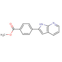 1346526-30-4 methyl 4-(1H-pyrrolo[2,3-b]pyridin-2-yl)benzoate chemical structure