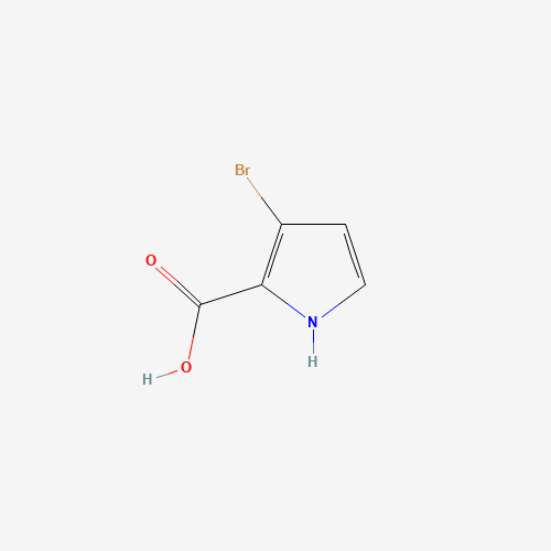 145821-55-2 3-bromo-1H-pyrrole-2-carboxylic acid chemical structure