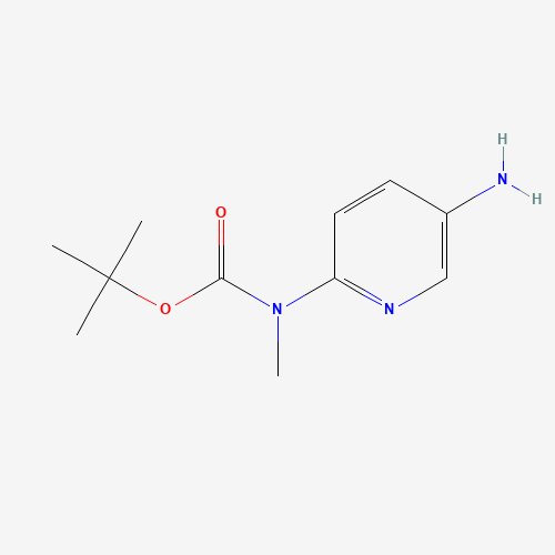 1039055-46-3 tert-butyl N-(5-aminopyridin-2-yl)-N-methylcarbamate chemical structure