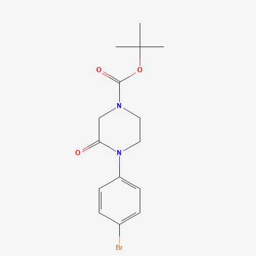 1178953-47-3 tert-butyl 4-(4-bromophenyl)-3-oxopiperazine-1-carboxylate chemical structure