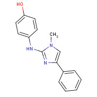 948562-75-2 4-[(1-methyl-4-phenylimidazol-2-yl)amino]phenol chemical structure