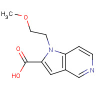 1313266-61-3 1-(2-methoxyethyl)pyrrolo[3,2-c]pyridine-2-carboxylic acid chemical structure