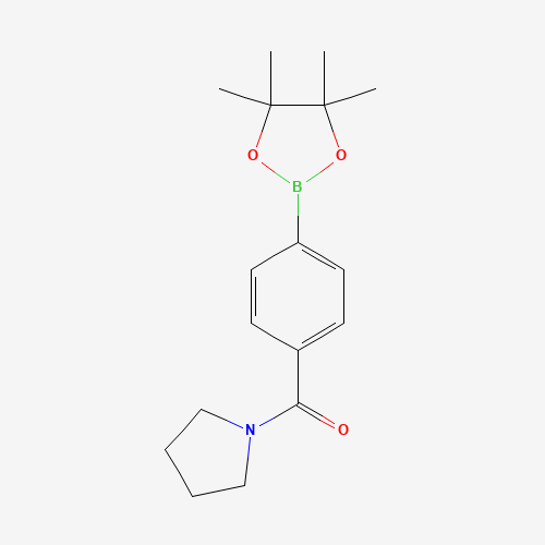 1073353-55-5 pyrrolidin-1-yl-[4-(4,4,5,5-tetramethyl-1,3,2-dioxaborolan-2-yl)phenyl]methanone chemical structure