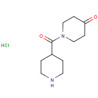 1189684-40-9 1-(piperidine-4-carbonyl)piperidin-4-one;hydrochloride chemical structure