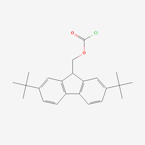 287381-46-8 (2,7-ditert-butyl-9H-fluoren-9-yl)methyl carbonochloridate chemical structure