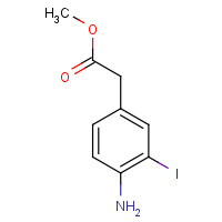 374933-81-0 methyl 2-(4-amino-3-iodophenyl)acetate chemical structure