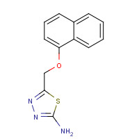 364360-14-5 5-(naphthalen-1-yloxymethyl)-1,3,4-thiadiazol-2-amine chemical structure