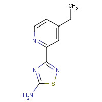 1179361-30-8 3-(4-ethylpyridin-2-yl)-1,2,4-thiadiazol-5-amine chemical structure
