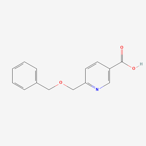 153684-75-4 6-(phenylmethoxymethyl)pyridine-3-carboxylic acid chemical structure