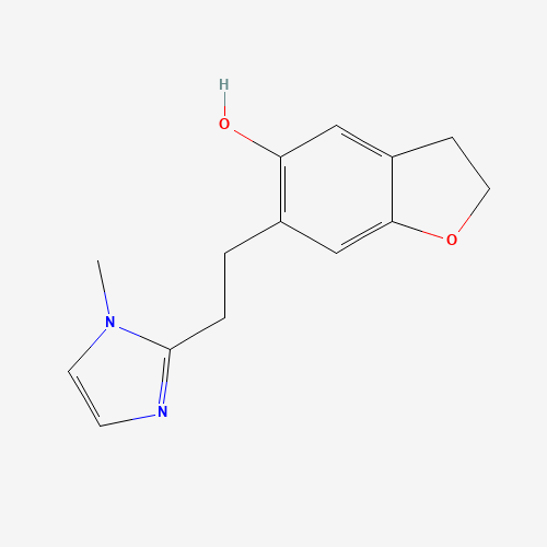 120722-12-5 6-[2-(1-methylimidazol-2-yl)ethyl]-2,3-dihydro-1-benzofuran-5-ol chemical structure