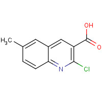 123638-00-6 2-chloro-6-methylquinoline-3-carboxylic acid chemical structure