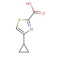 1083274-67-2 4-cyclopropyl-1,3-thiazole-2-carboxylic acid chemical structure