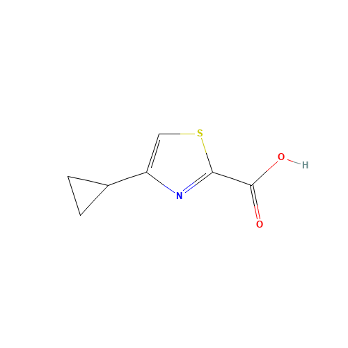 1083274-67-2 4-cyclopropyl-1,3-thiazole-2-carboxylic acid chemical structure
