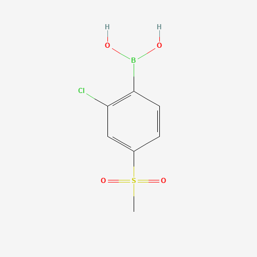 1262662-38-3 (2-chloro-4-methylsulfonylphenyl)boronic acid chemical structure