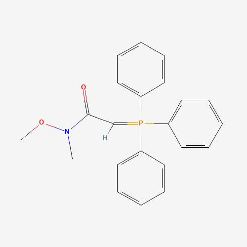 129986-67-0 N-methoxy-N-methyl-2-(triphenyl-$l^{5}-phosphanylidene)acetamide chemical structure