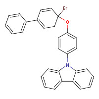 1259882-70-6 9-[4-(1-bromo-4-phenylcyclohexa-2,4-dien-1-yl)oxyphenyl]carbazole chemical structure