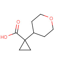 1447944-17-3 1-(oxan-4-yl)cyclopropane-1-carboxylic acid chemical structure