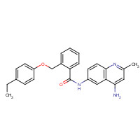 244218-93-7 N-(4-amino-2-methylquinolin-6-yl)-2-[(4-ethylphenoxy)methyl]benzamide chemical structure