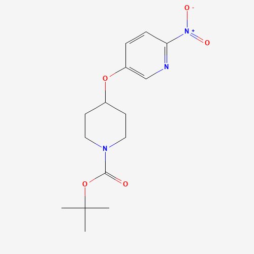1231930-18-9 tert-butyl 4-(6-nitropyridin-3-yl)oxypiperidine-1-carboxylate chemical structure