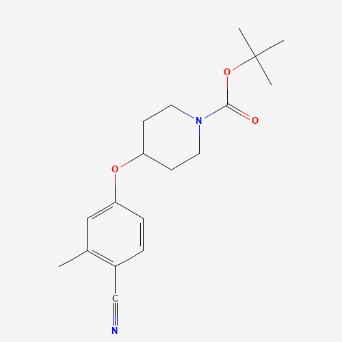 1164178-34-0 tert-butyl 4-(4-cyano-3-methylphenoxy)piperidine-1-carboxylate chemical structure