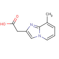59128-08-4 2-(8-methylimidazo[1,2-a]pyridin-2-yl)acetic acid chemical structure