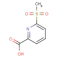 1186663-28-4 6-methylsulfonylpyridine-2-carboxylic acid chemical structure