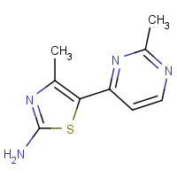 1163706-73-7 4-methyl-5-(2-methylpyrimidin-4-yl)-1,3-thiazol-2-amine chemical structure