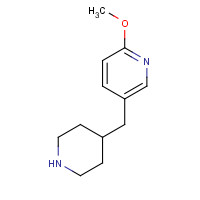 1225218-73-4 2-methoxy-5-(piperidin-4-ylmethyl)pyridine chemical structure