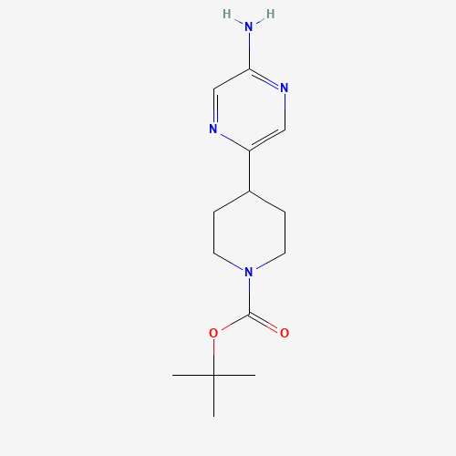 1426921-49-4 tert-butyl 4-(5-aminopyrazin-2-yl)piperidine-1-carboxylate chemical structure