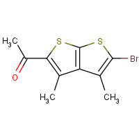210098-33-2 1-(5-bromo-3,4-dimethylthieno[2,3-b]thiophen-2-yl)ethanone chemical structure