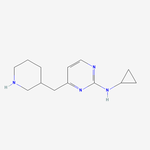 1263282-23-0 N-cyclopropyl-4-(piperidin-3-ylmethyl)pyrimidin-2-amine chemical structure