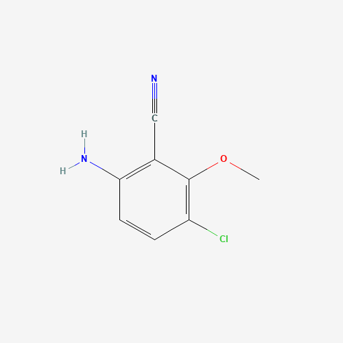 1500103-95-6 6-amino-3-chloro-2-methoxybenzonitrile chemical structure