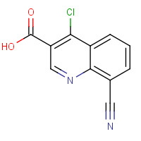 1357073-22-3 4-chloro-8-cyanoquinoline-3-carboxylic acid chemical structure