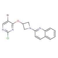 1350607-52-1 2-[3-(5-bromo-2-chloropyrimidin-4-yl)oxyazetidin-1-yl]quinoline chemical structure