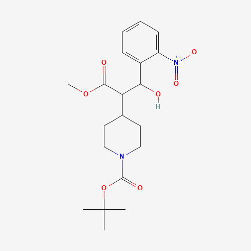 1337918-84-9 tert-butyl 4-[1-hydroxy-3-methoxy-1-(2-nitrophenyl)-3-oxopropan-2-yl]piperidine-1-carboxylate chemical structure